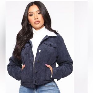 Navy Corduroy Jacket